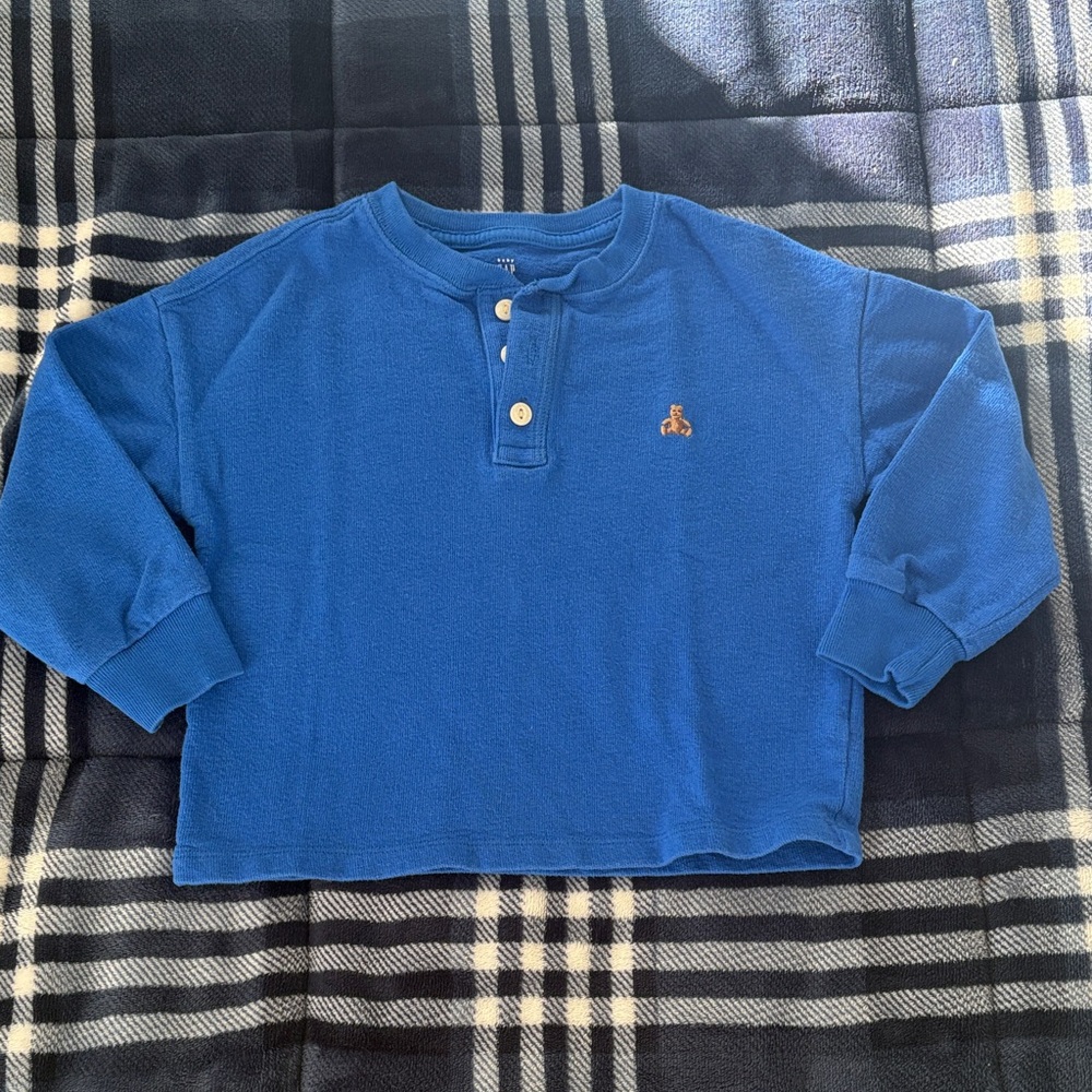 Gap Kids Blue Long Sleeve Shirt